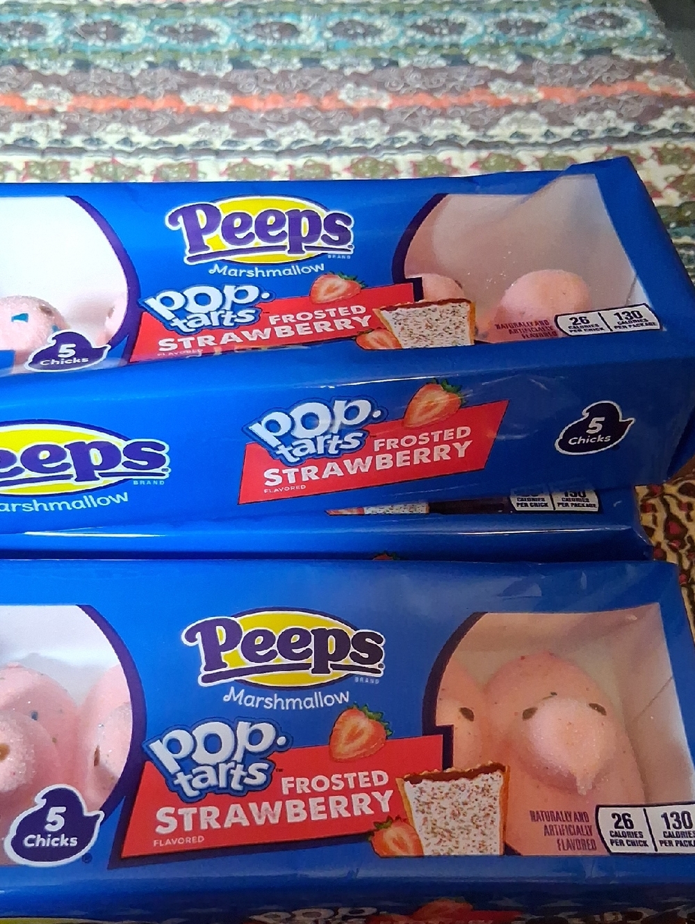 Peeps x Pop-Tarts Frosted Strawberry Marshmallow Chicks - Pink